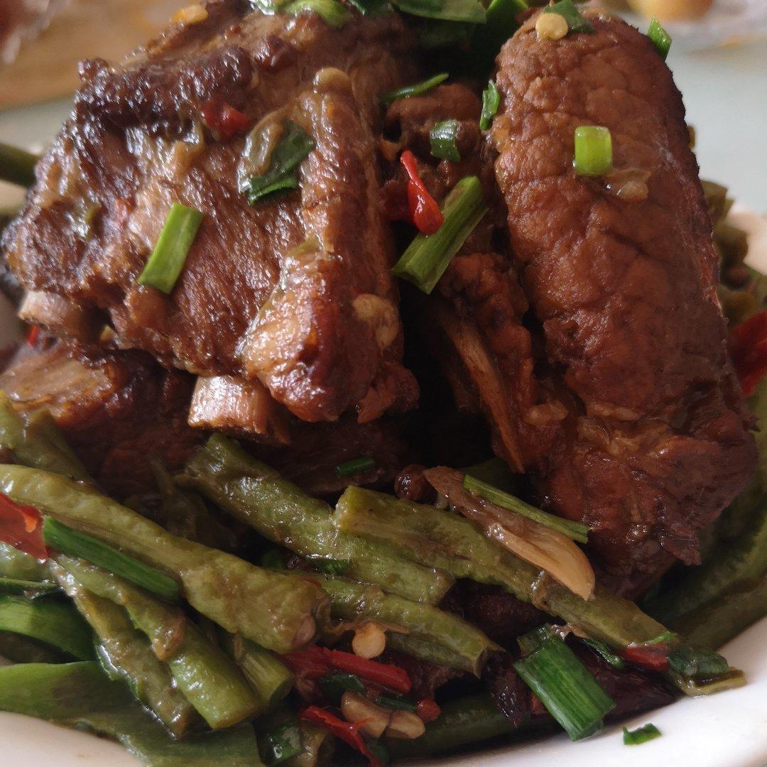排骨炖豆角