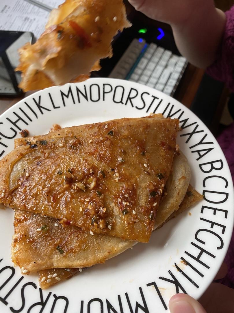 酥的掉渣的酱香饼，老公说都可以开店啦