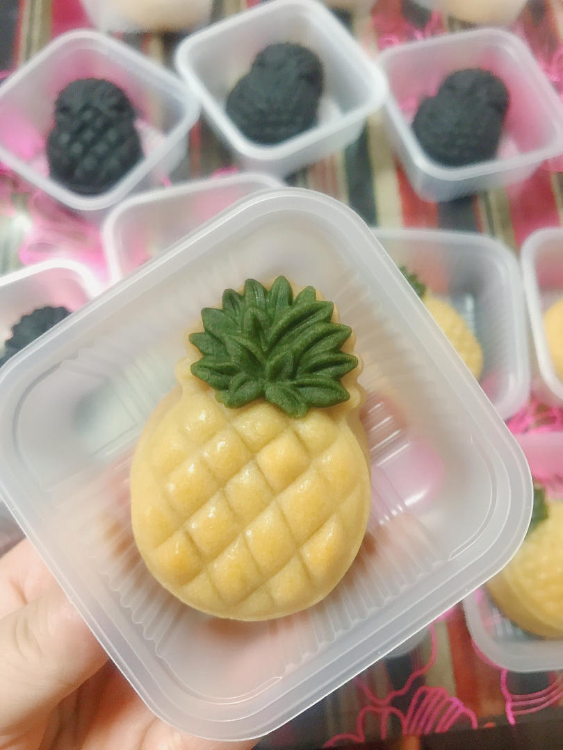 广式月饼通用饼皮（内附凤梨小菠萝🍍月饼的详细做法）