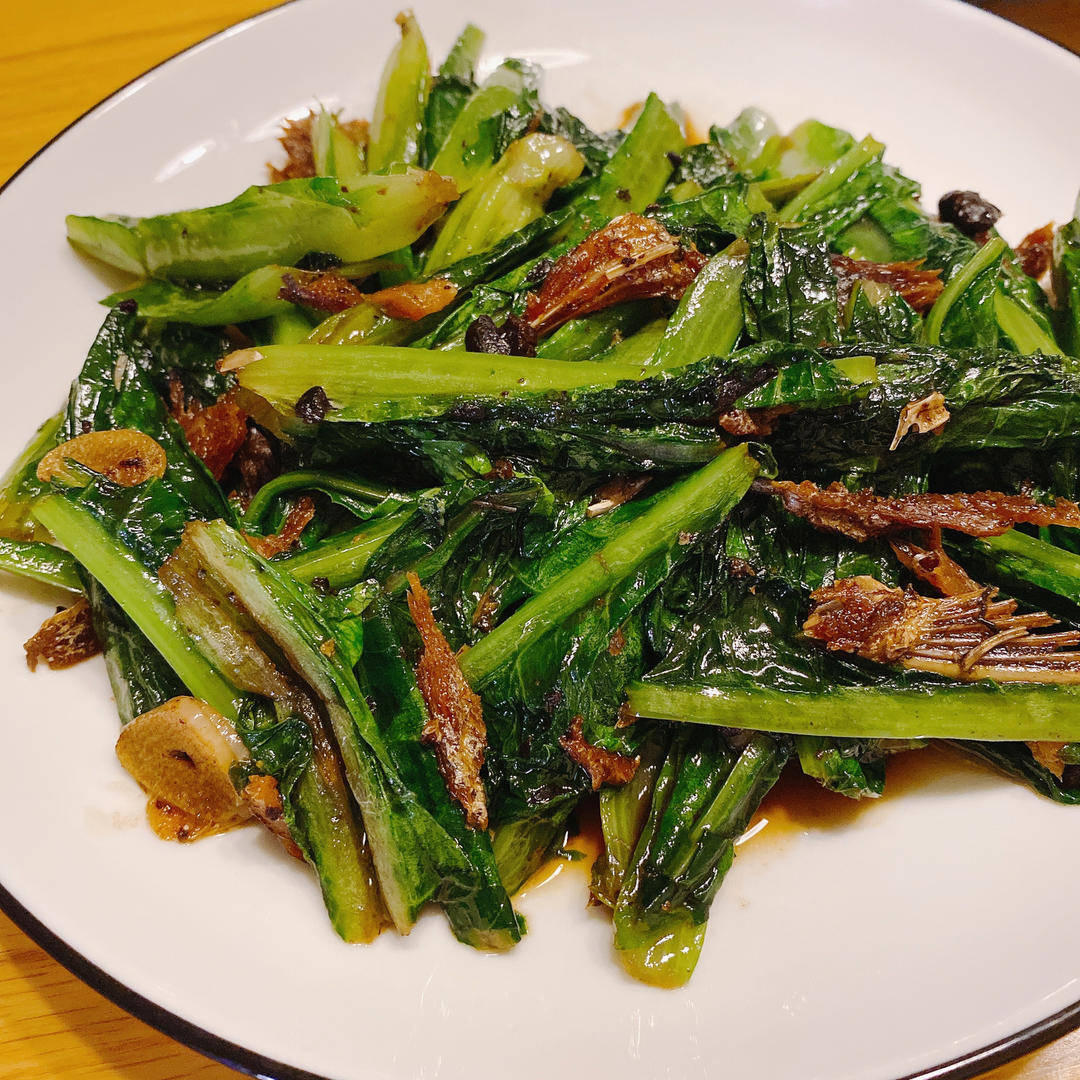 豆豉鲮鱼油麦菜