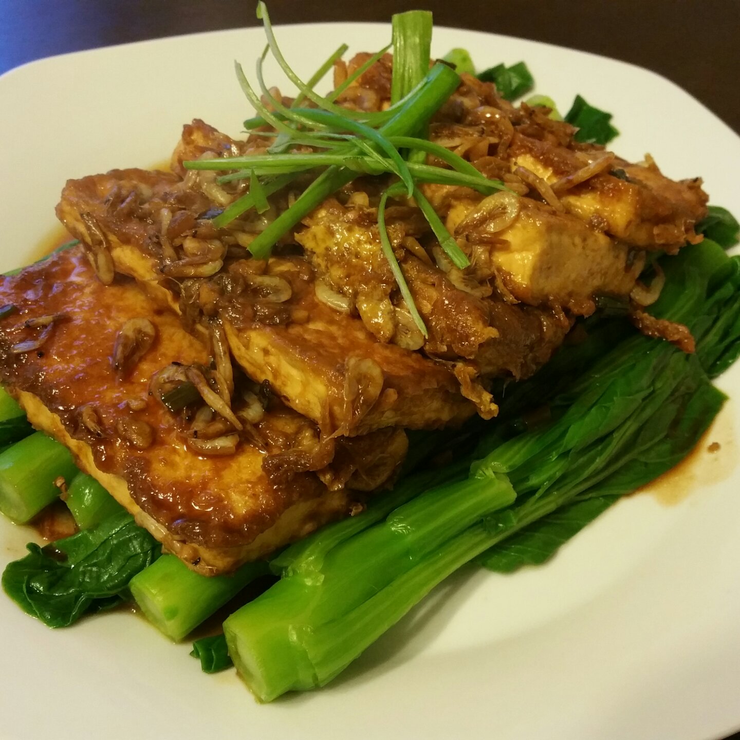 虾皮锅塌豆腐 （鲁菜）