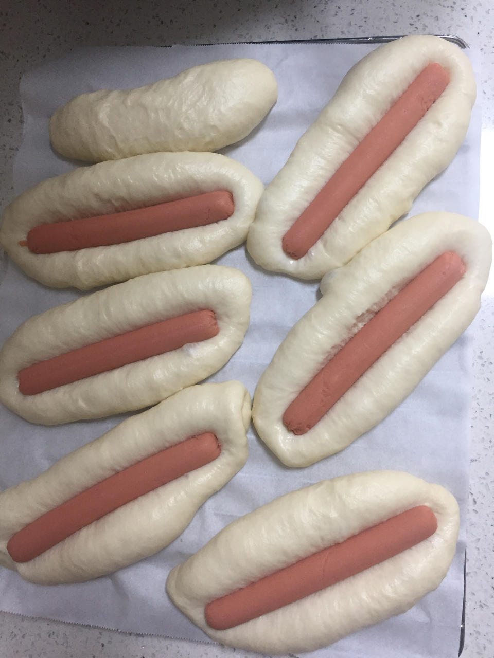 美味的香肠面包