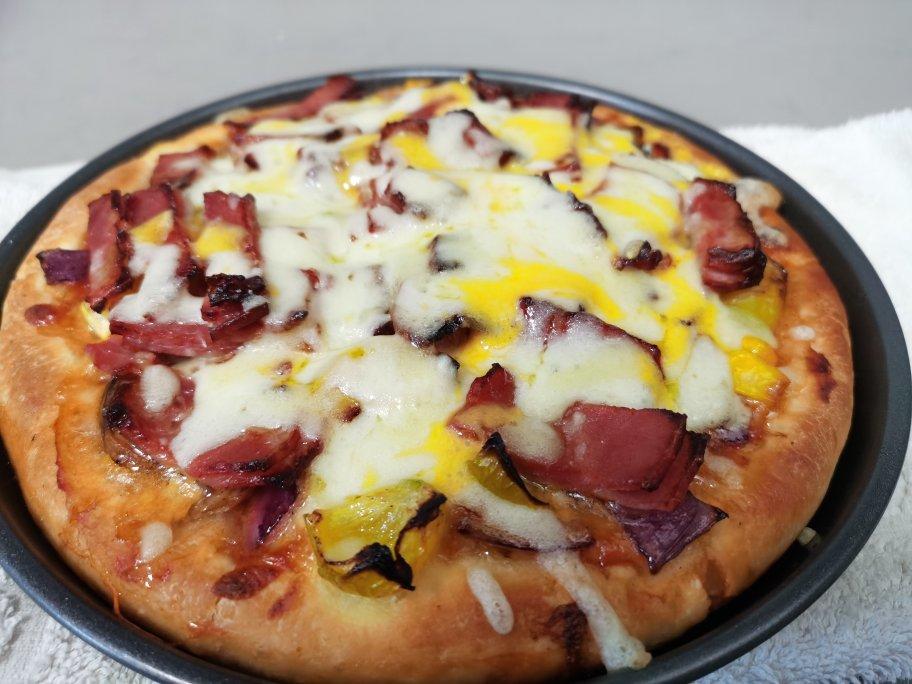 儿童版培根披萨