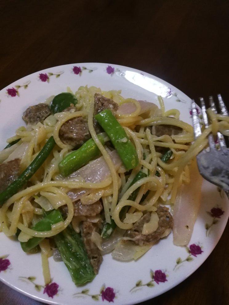 三文鱼奶油意面