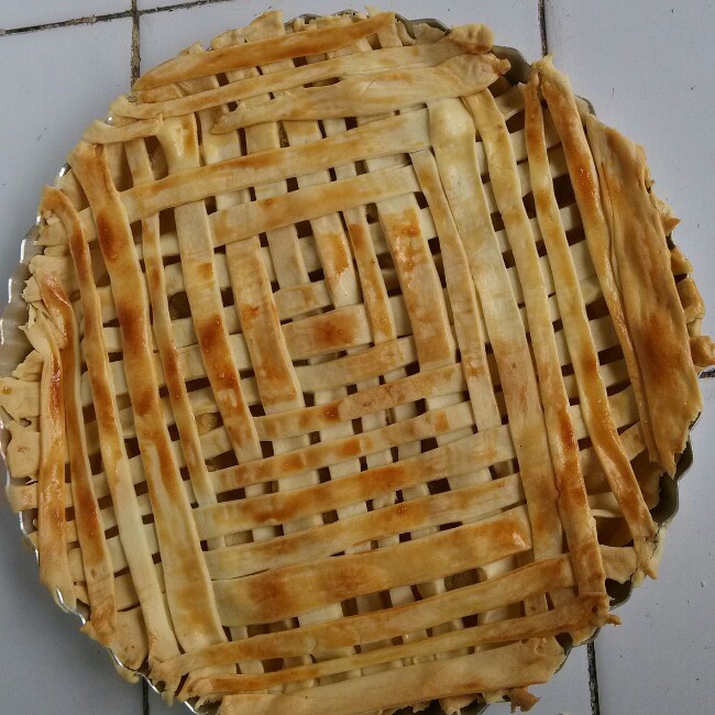 清甜双果派