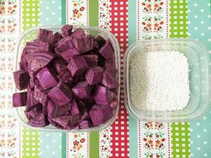梦幻版紫薯牛奶西米露的做法 步骤1