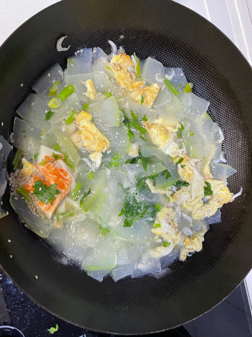 夏日减脂冬瓜干贝汤