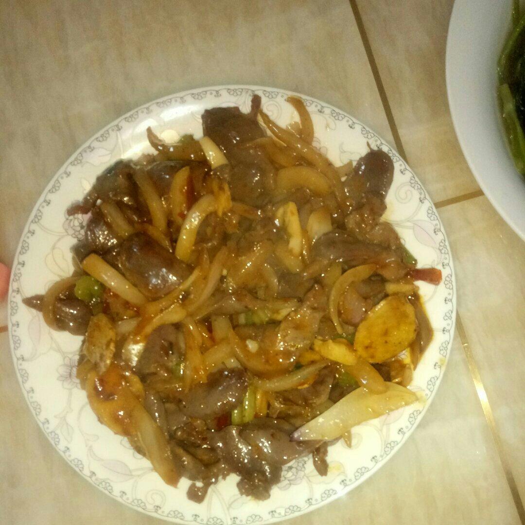 爆炒鸭胗