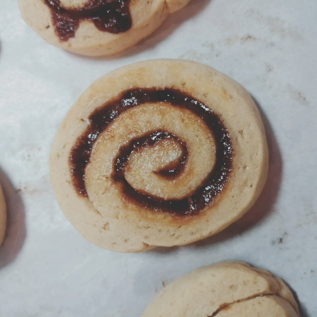 肉桂轮卷红糖曲奇Cinnamon Roll Cookies