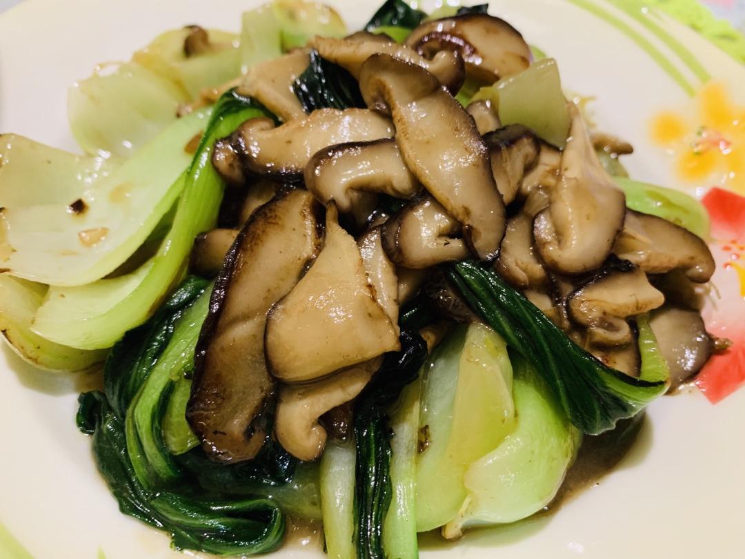 蚝油香菇油菜