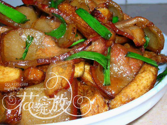 豆干炒腊肉的做法