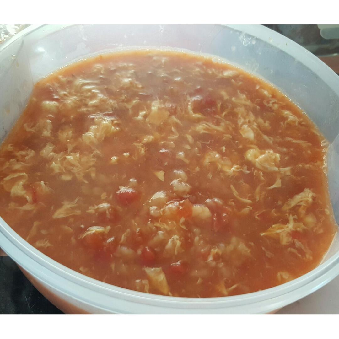 西红柿鸡蛋疙瘩汤