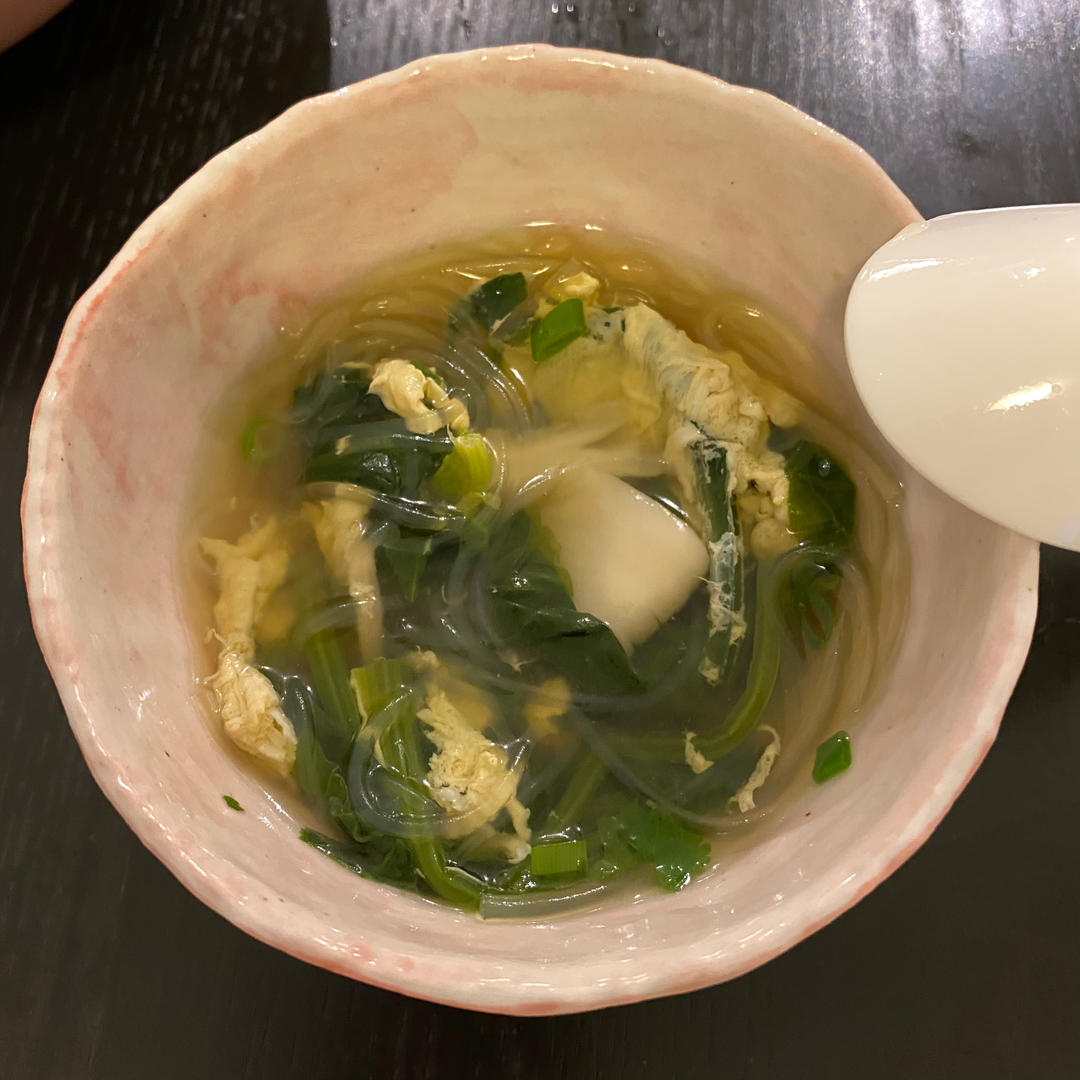 菠菜粉丝汤