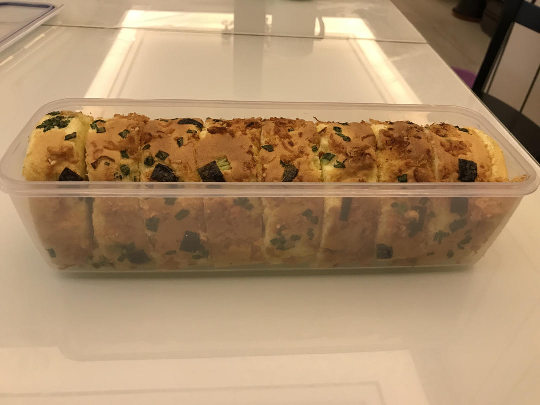 香葱肉松肥蛋糕卷～