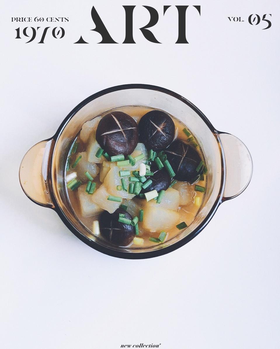 减肥餐香菇烧冬瓜