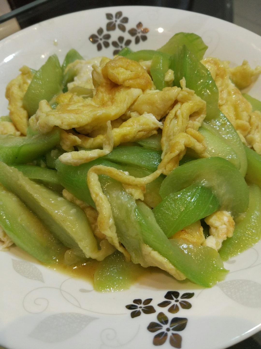 丝瓜炒蛋