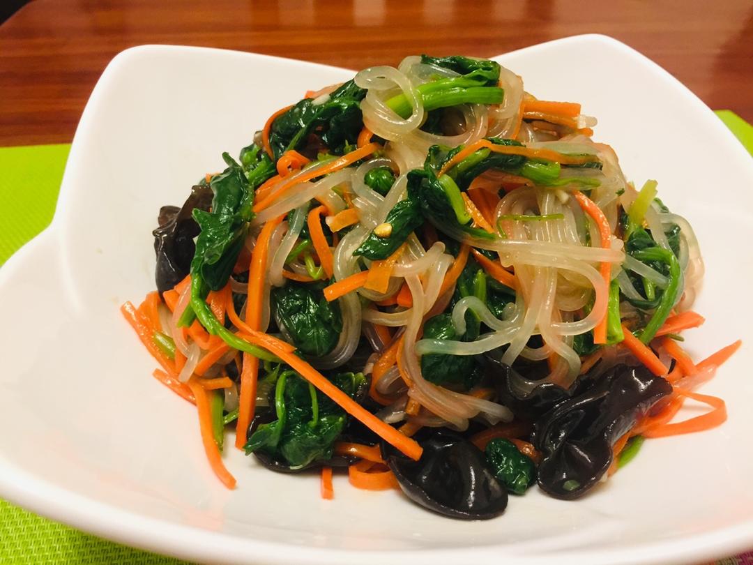 菠菜拌粉丝