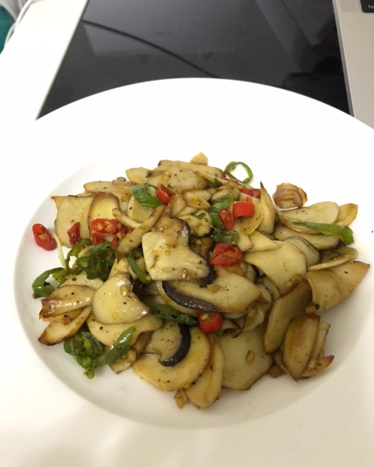 孜然黑椒杏鲍菇
