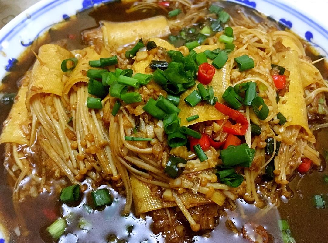 神仙减脂餐🔥好吃到跺脚的金针菇豆皮卷～给肉都不换！