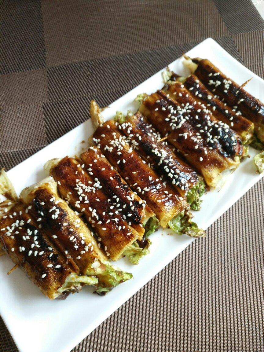 煎豆皮卷