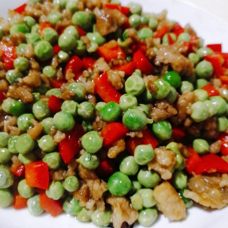 豌豆炒肉末