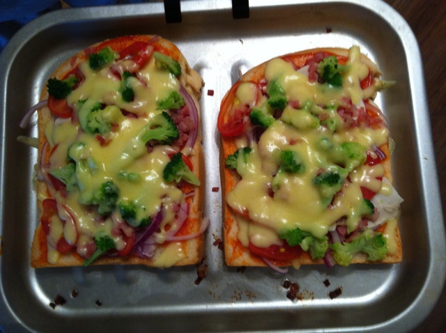 吐司培根小批萨