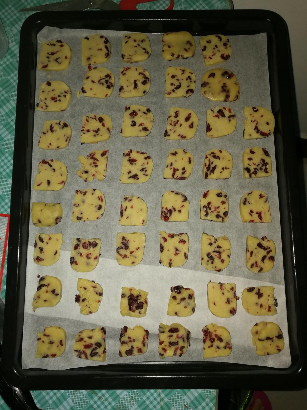 大份量的蔓越莓饼干