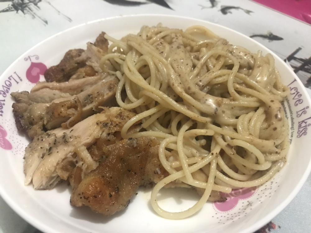 鸡排意面