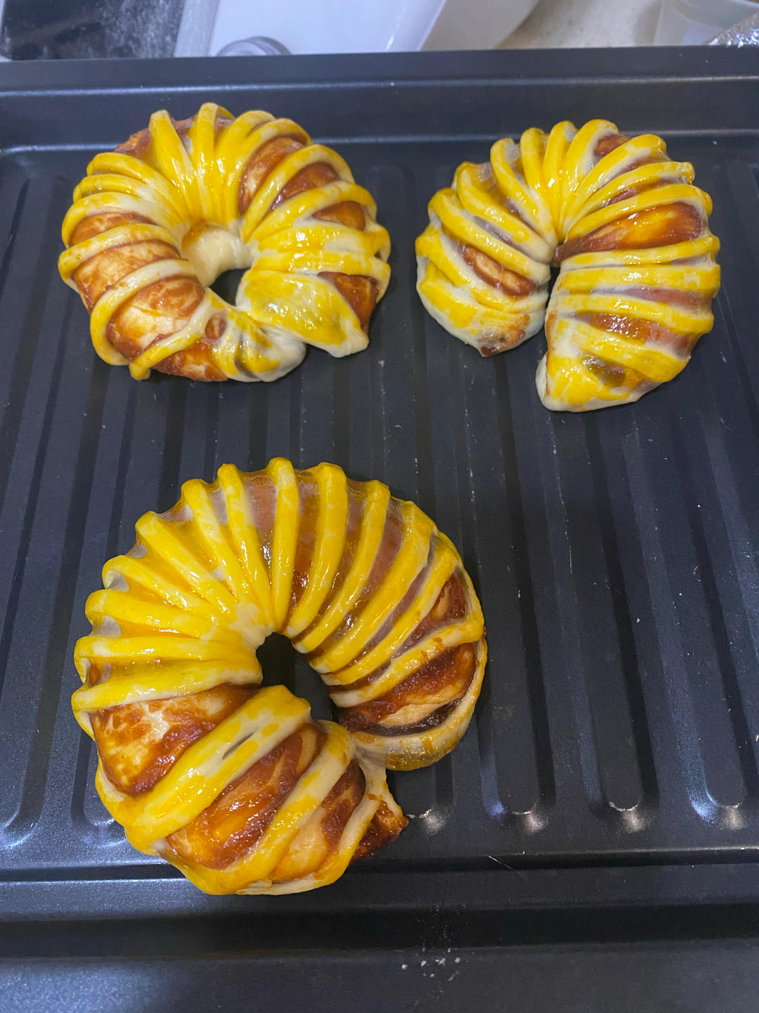 简单易学的红豆沙面包圈