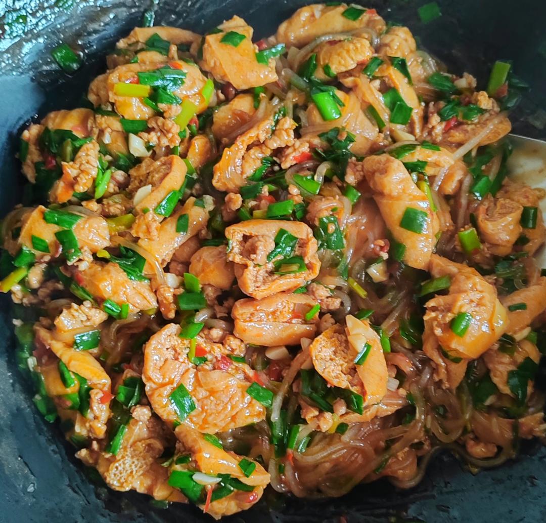 肉末炒豆泡（下饭菜）