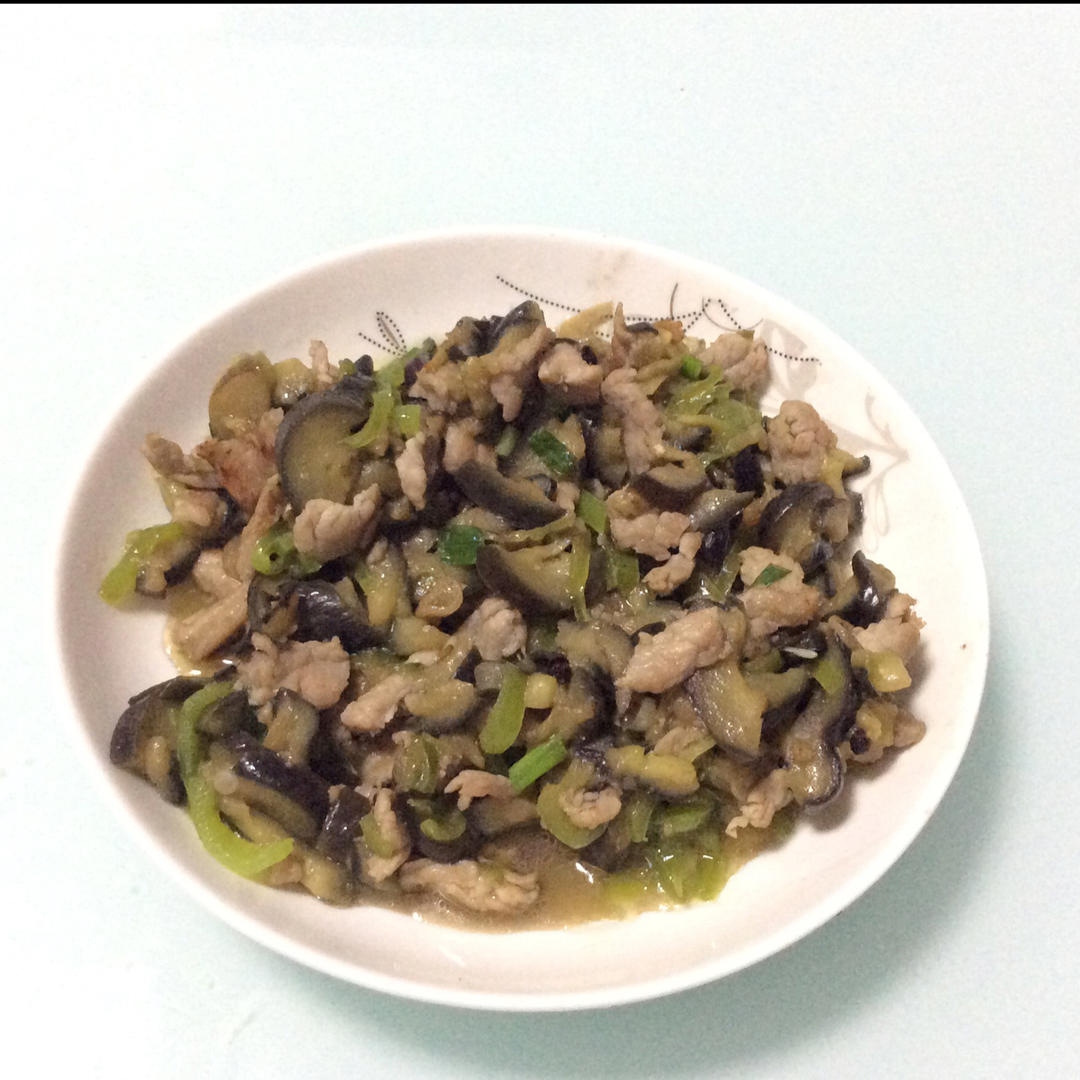 青椒茄子肉片