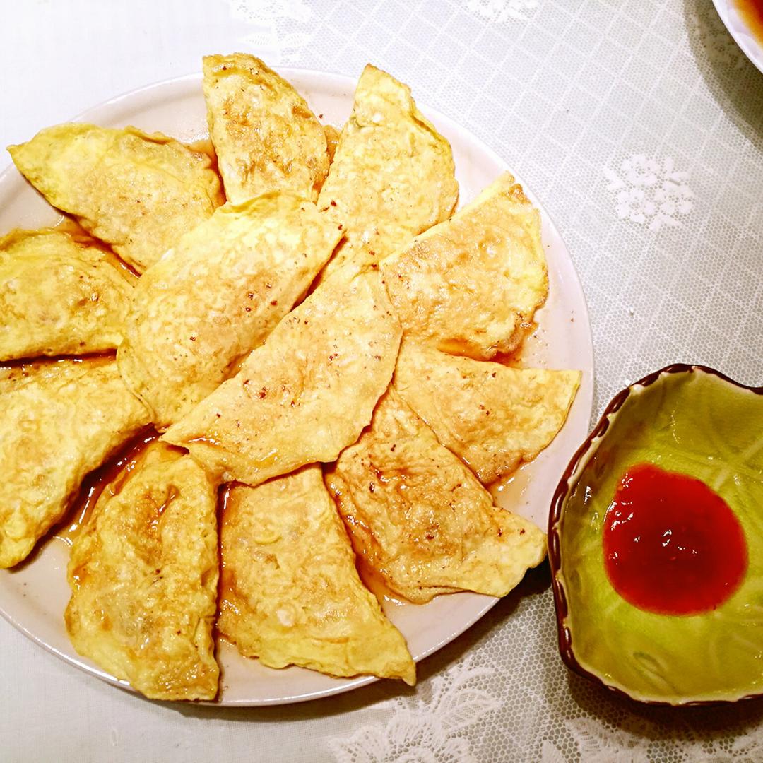 蛋饺的制作(七岁儿童版)