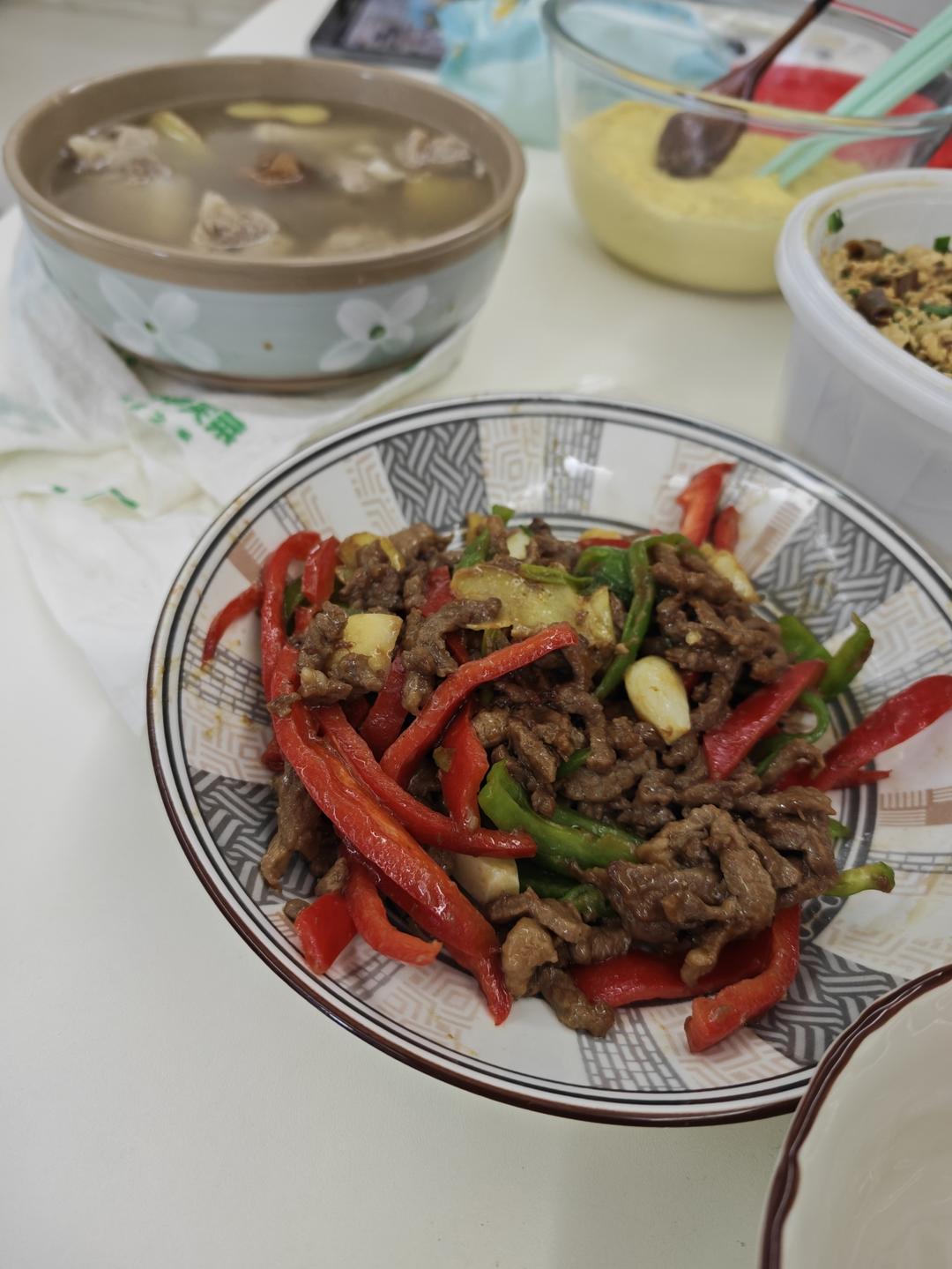 青椒牛肉丝