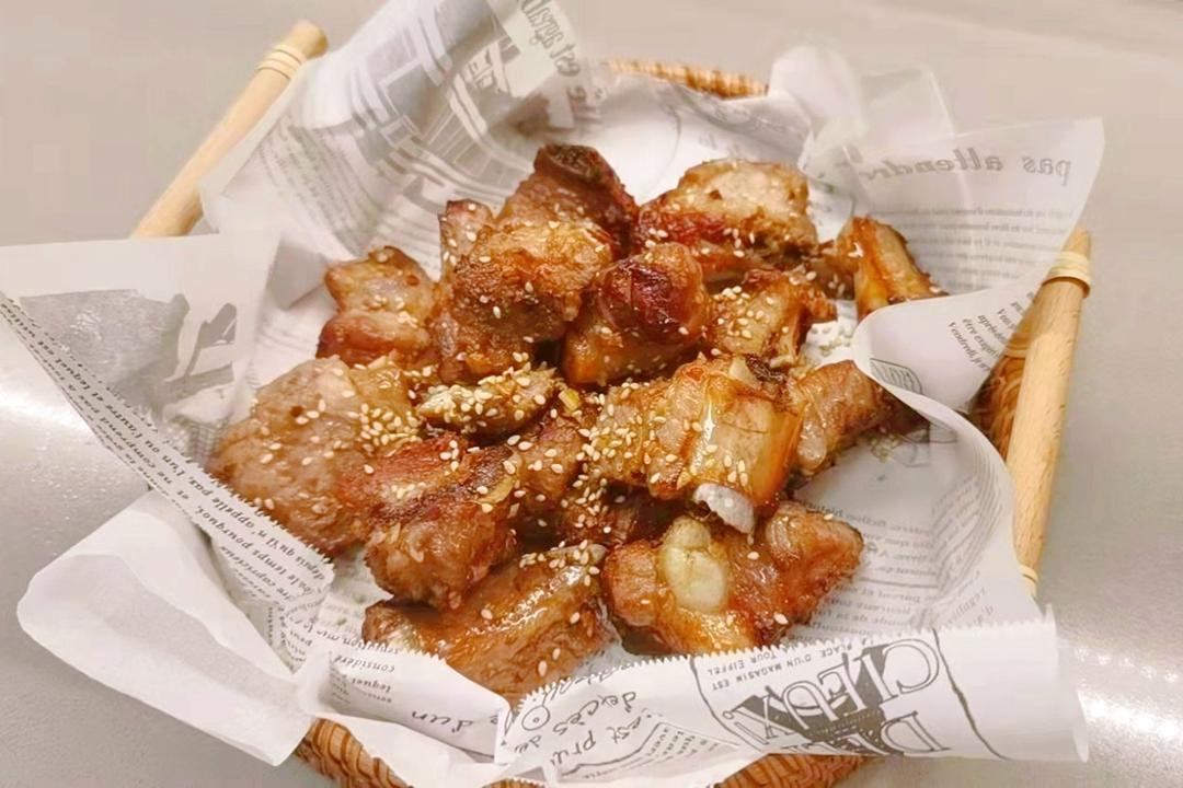 免油炸‼️蒜香烤排骨🤩外焦里嫩一吃就上瘾