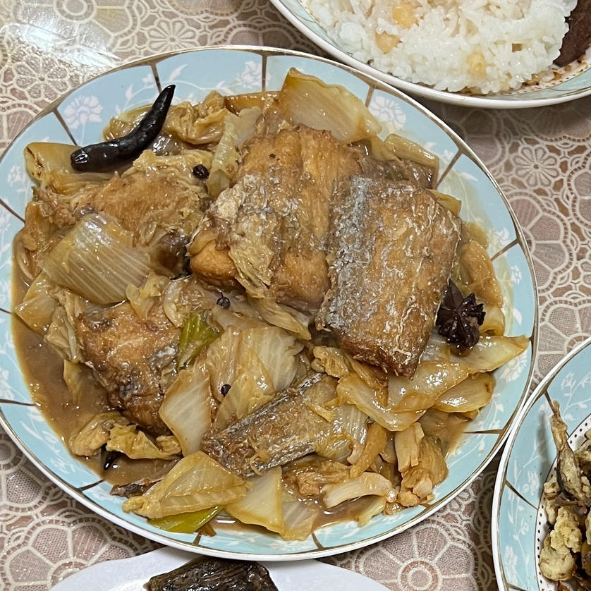 刀鱼扒白菜