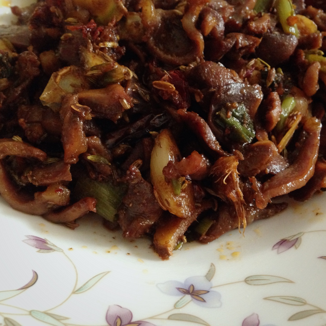 热血小jess做的孜然鸡胗