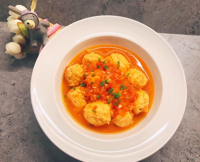 番茄鸡肉丸的做法