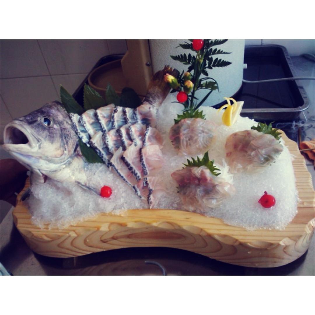 马师傅被选了做的左口鱼刺身