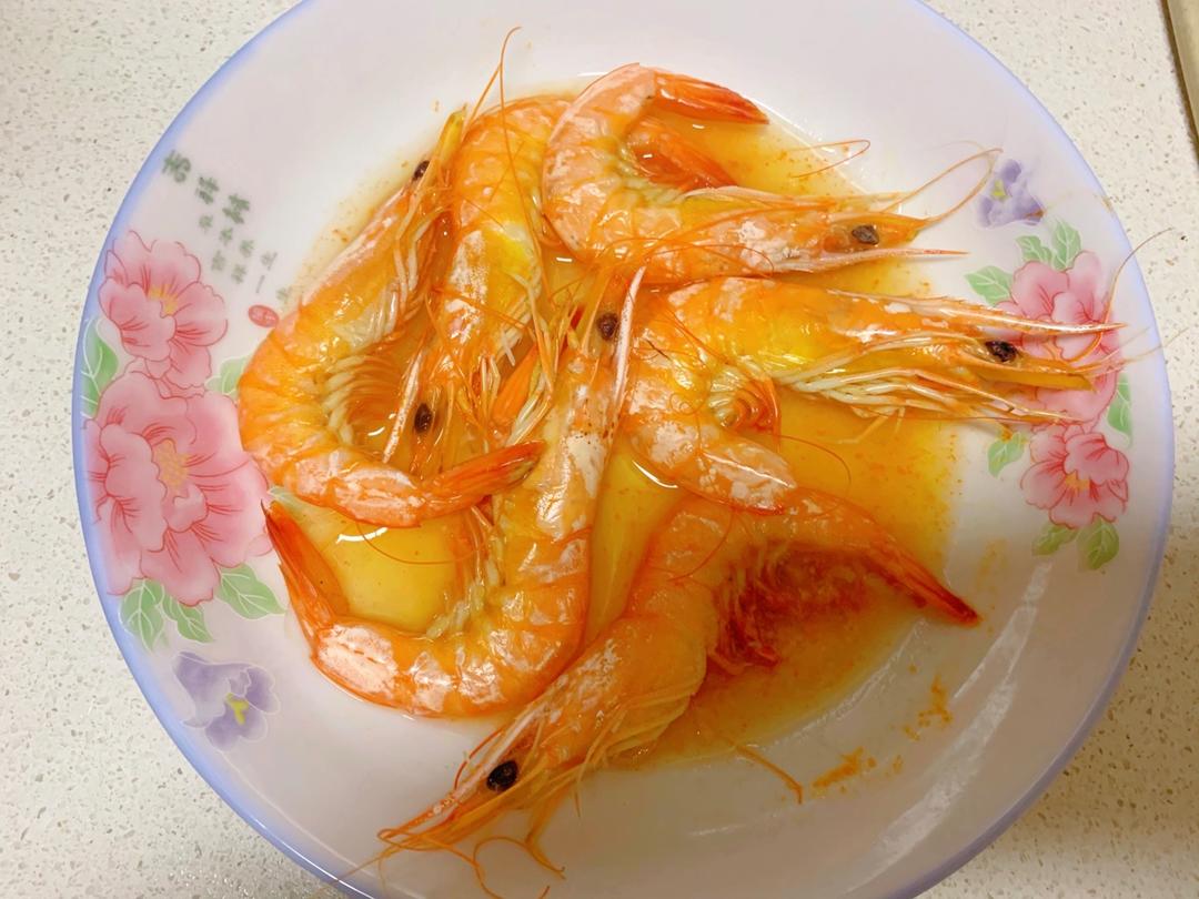 鲜美的原味蒸虾