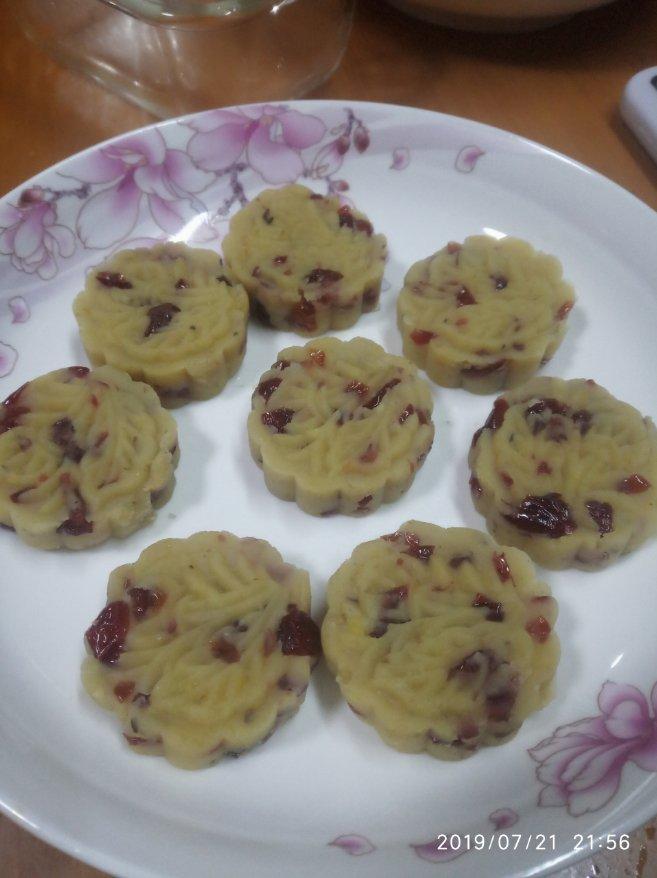 蔓越莓绿豆糕