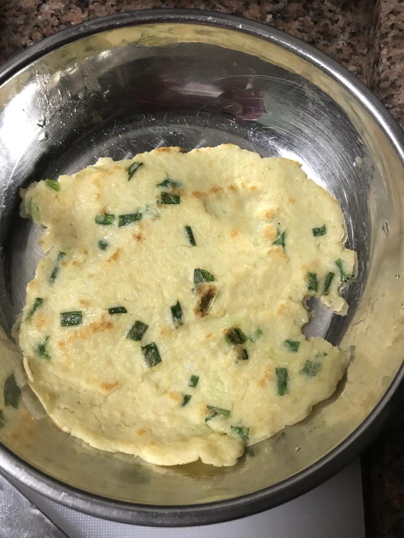 豆浆渣香葱饼
