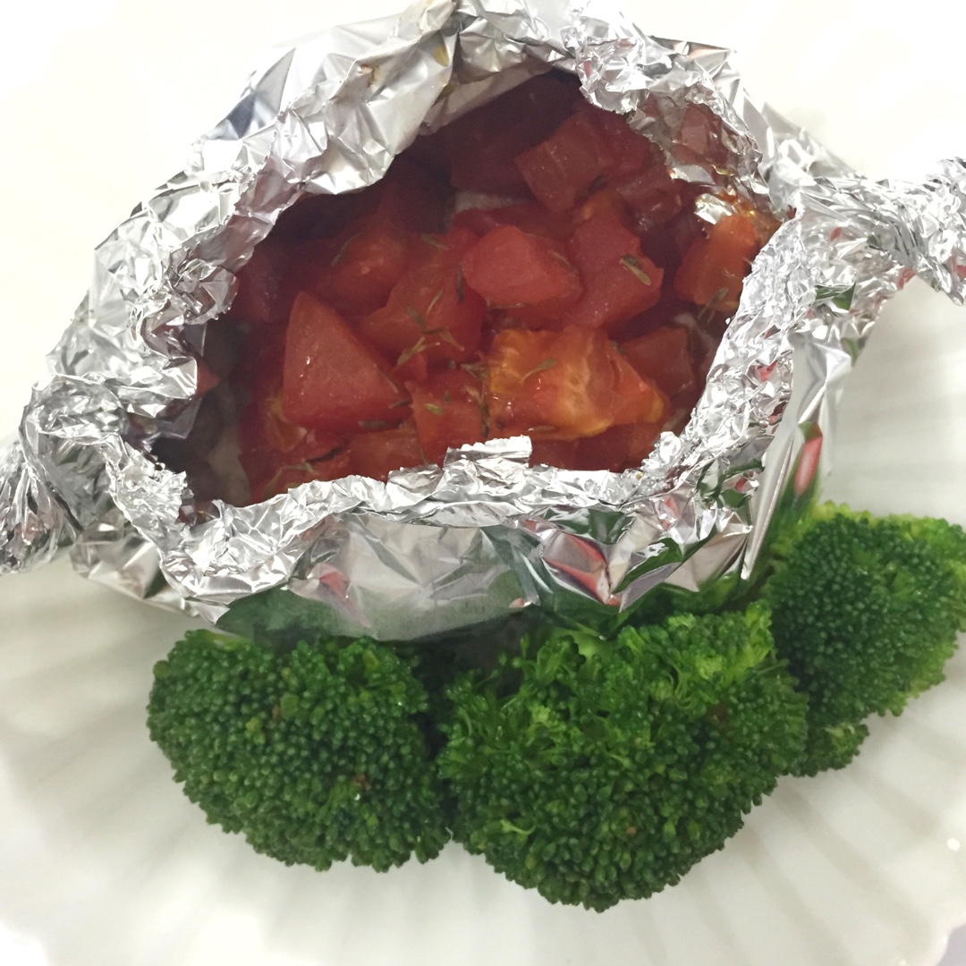 锡纸烤三文鱼  （Salmon Baked in Foil）