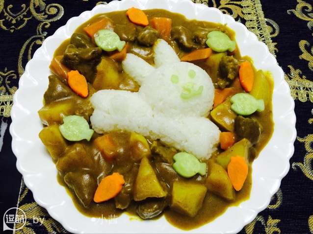 兔子/海豚咖喱鸡腿饭