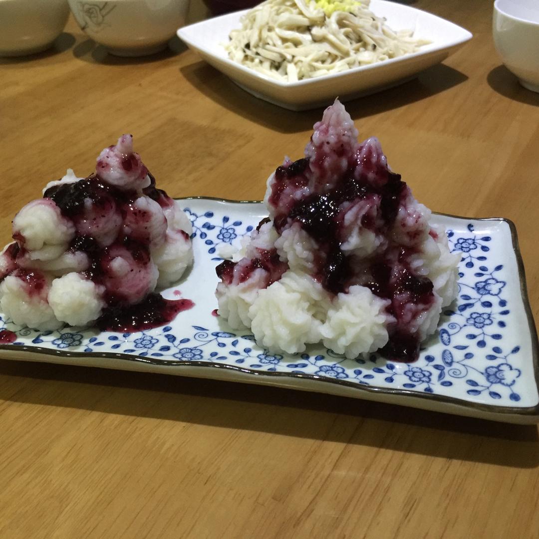 蓝莓山药泥