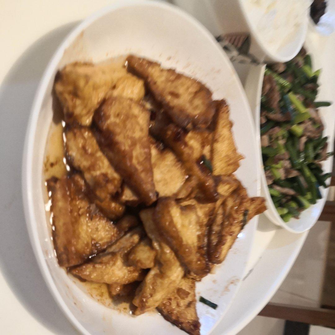 焖煎豆腐