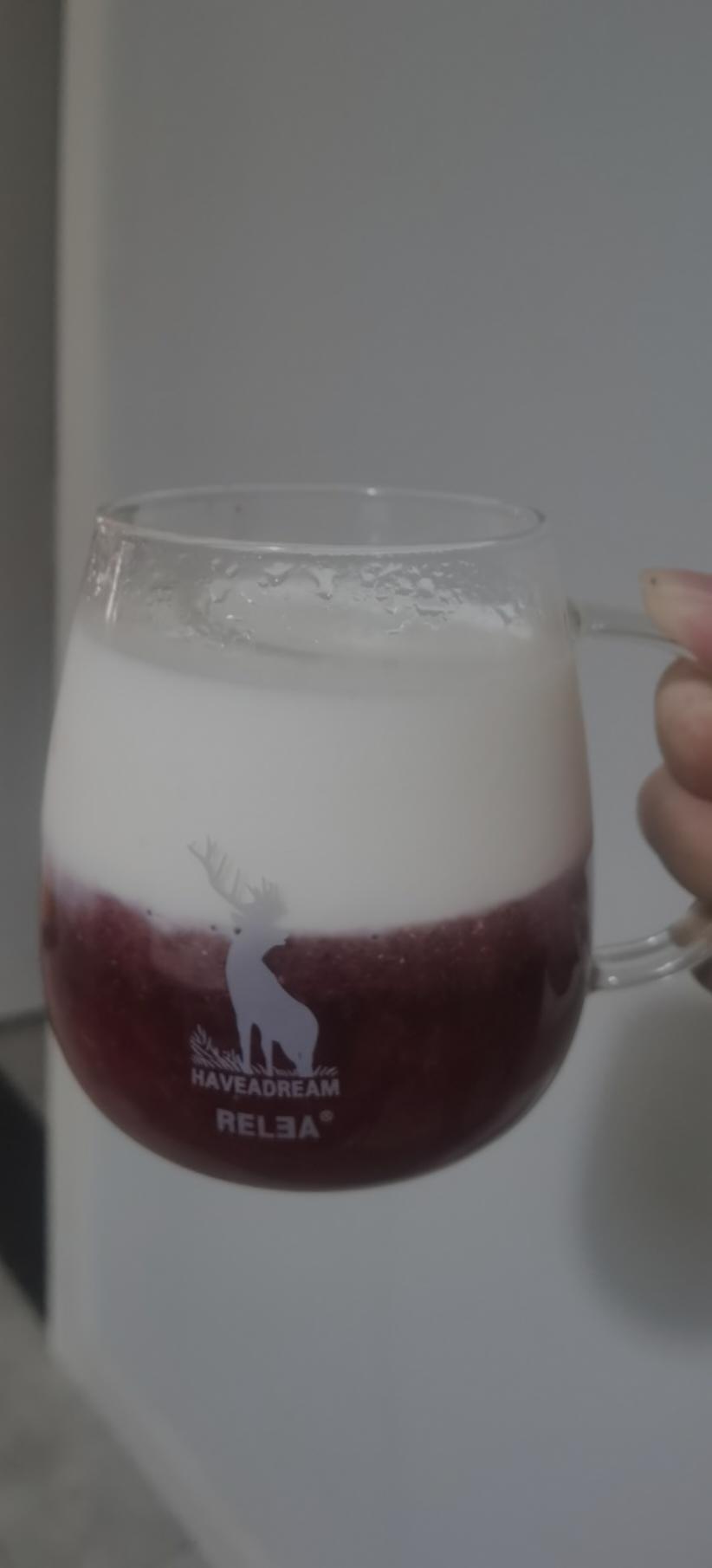 白凉粉版火龙果撞奶（夏天必备）