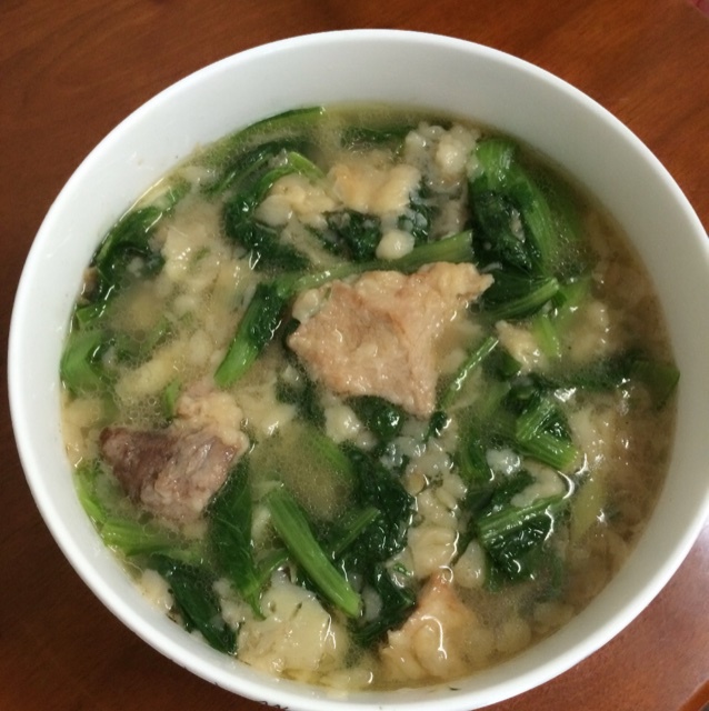 丝瓜酥肉汤