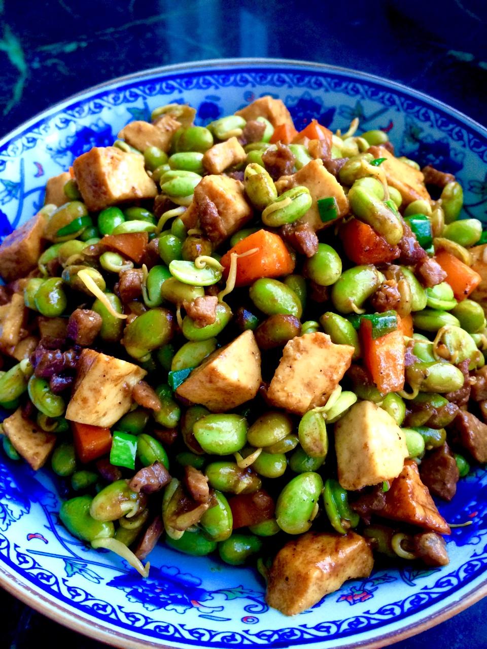 肉末毛豆炒香干