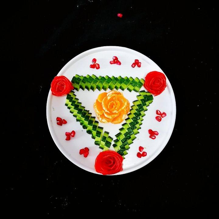 香水厨娘做的花样蔬菜拼盘