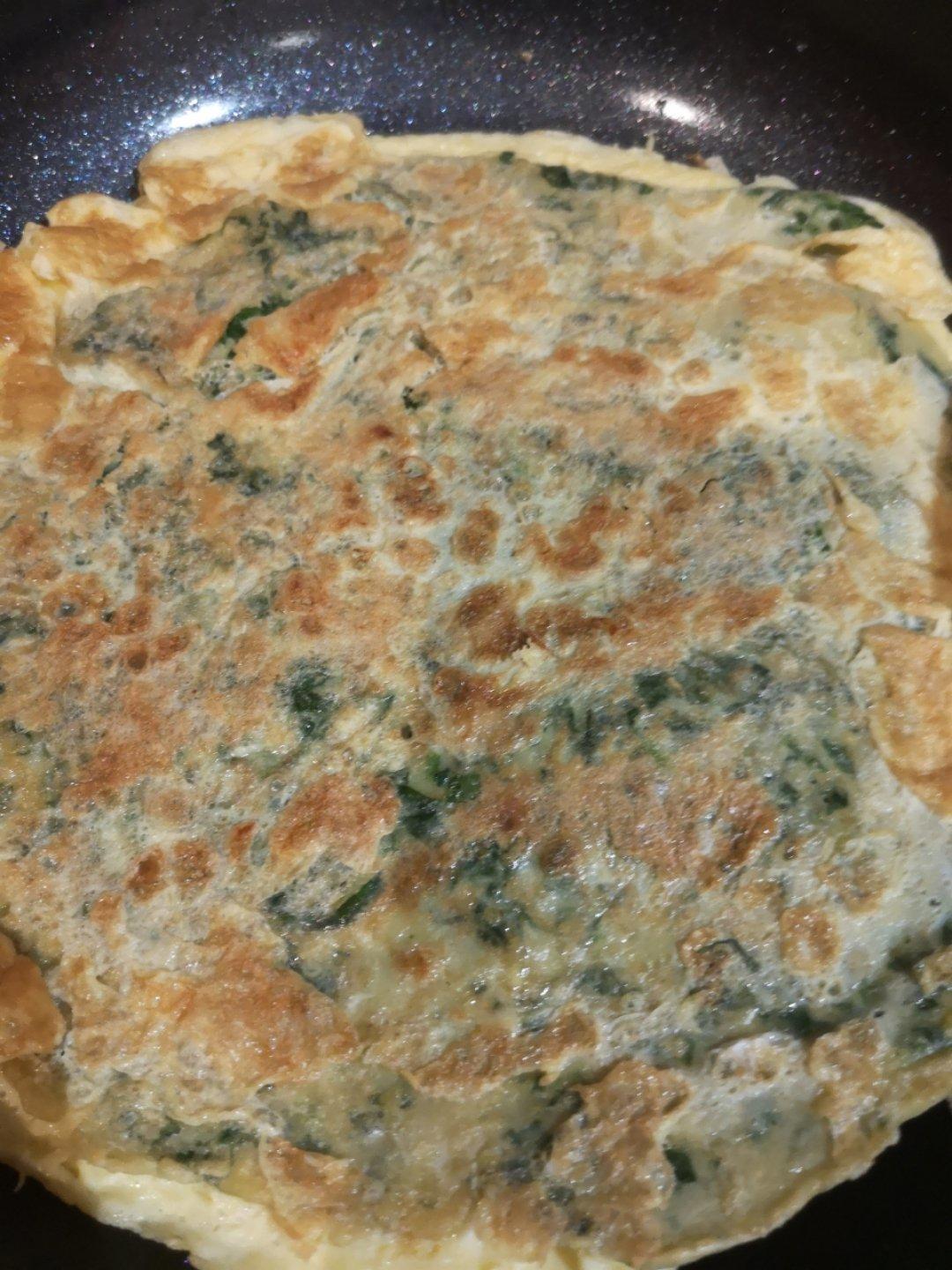 菠菜鸡蛋饼
